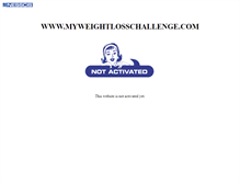 Tablet Screenshot of myweightlosschallenge.com